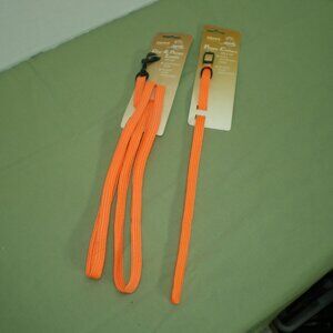 Fritz Neon Orange Puppy Collar and Lead; Collar 14", Lead 48"